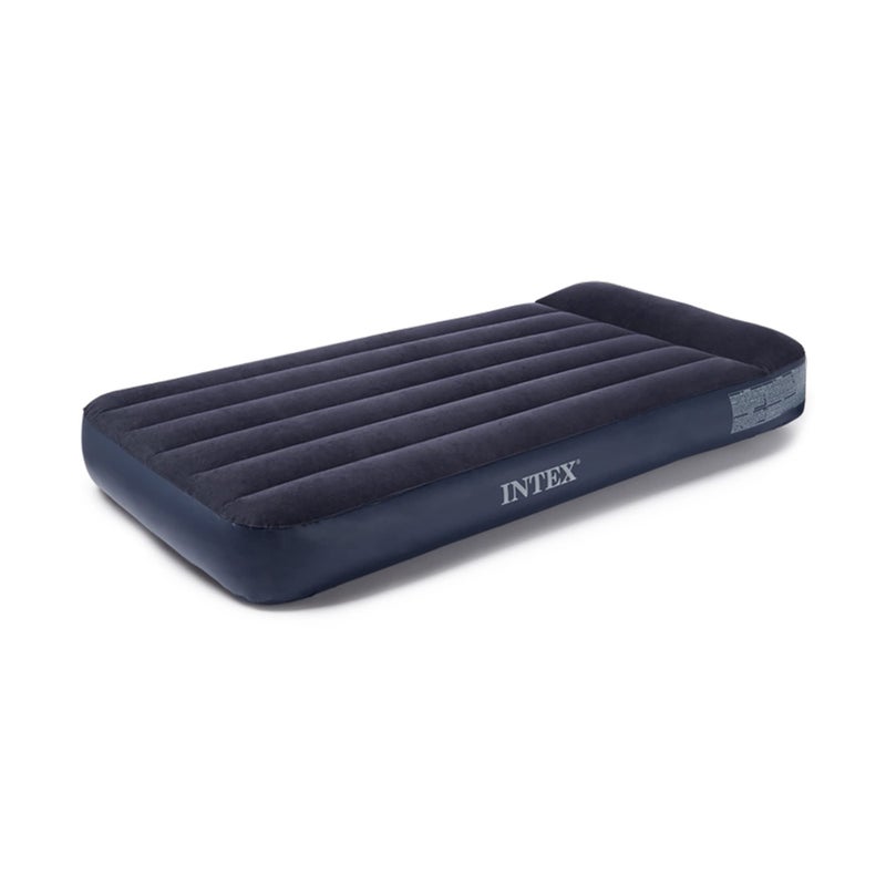 Intex Dura-Beam Standard Series Pillow Rest Classic Airbed with Internal Electric Pump, Twin - Image 1